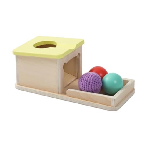 Folpus Holzspielzeug-Set, Motorik- und kognitive Entwicklung, Spieltraining, Entwicklungsspielzeug für Kleinkinder Monaten, Mädchen, mit Kugel von Folpus