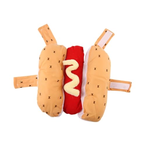 Folpus Hunde-Hotdog-Kostüm, Foto-Requisite, Bequeme Hundekleidung, Haustier-Urlaubsbekleidung für Mottopartys, Feiertage, Halloween, XL Folpus Hunde-Hotdog-Kostüm, Foto-Requisite, Bequeme Hundekleidung, Haustier-Urlaubsbekleidung für Mottopartys, Feiertage, Halloween, XL von Folpus
