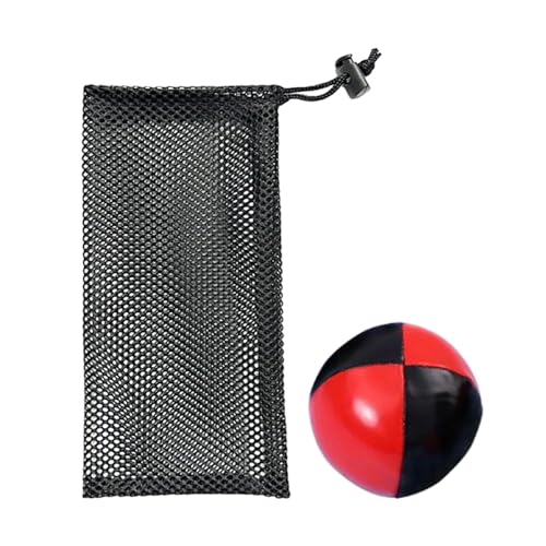 Folpus Jonglierball aus PU-, leicht zu greifen, knifflige Requisite mit Netztasche für Unterhaltung, 5.5 cm von Folpus