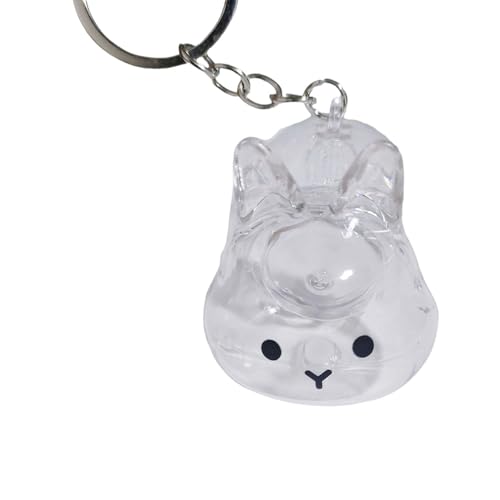 Folpus Kaninchen-Schlüsselanhänger, Geschenk für Kaninchenliebhaber, leicht, multifunktional, kreativ, Souvenir, Taschenanhänger, Style D von Folpus