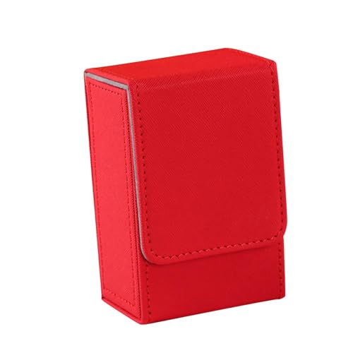 Folpus Kartensammler Aufbewahrungsbox für Trading Cards, Rot von Folpus