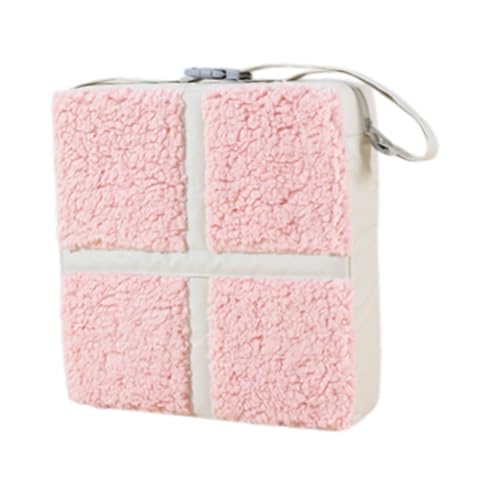 Folpus Kleinkind-Sitzerhöhung, Reisezubehör, waschbar, 32 x 32 x 8 cm, bequemes Sitzpolster, tragbar für Esszimmerstühle, Hochstühle, Rosa von Folpus