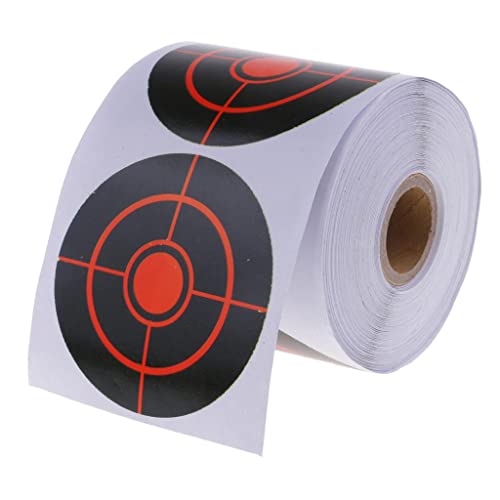 Folpus Leuchtende 2 Zoll Aufkleber für Zielübungen – Packung mit 2 Rollen, H:250St, 7,5cm von Folpus