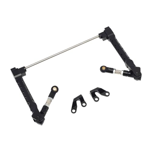 Folpus Metal Sway Bar RC Car Anti Sway Bar Tragbare Anti -Roll -Mount -Swaybar RC -Teile für 1/10 RC Crawler Car Modification, Schwarz von Folpus
