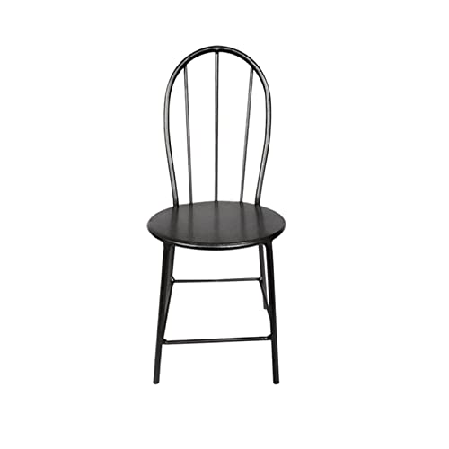 Folpus Mini Metall Esszimmerstuhl für 1/6 Verarbeitung Möbelzubehör, Schwarz von Folpus