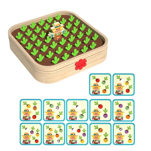 Folpus Montessori Spielzeug, Karottenernte Spiel für Jungen Und Mädchen Im Vorschulalter Im Alter von 4–6 Jahren von Folpus