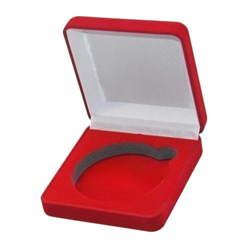Folpus Münzpräsentationsbox Challenge-Münzbox Sammlergeschenke Sammeletui Aufbewahrungskoffer für Anstecknadeln Ausstellungsabzeichen, Rot Folpus Münzpräsentationsbox Challenge-Münzbox Sammlergeschenke Sammeletui Aufbewahrungskoffer für Anstecknadeln Ausstellungsabzeichen, Rot von Folpus