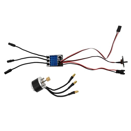 Folpus Outrunner Brushless Motor und ESC Elektrischer Drehzahlregler Power Upgrade Kit für MN99S MN78 1/12 RC Auto LKW Modell Folpus Outrunner Brushless Motor und ESC Elektrischer Drehzahlregler Power Upgrade Kit für MN99S MN78 1/12 RC Auto LKW Modell von Folpus