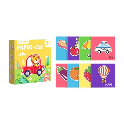 Folpus Papierhandwerk für Kinder, Papierschneide-Aktivitätsset, unterhaltsames pädagogisches Kunstzubehör für Jungen und Mädchen, für Anfänger, Mädchen und von Folpus