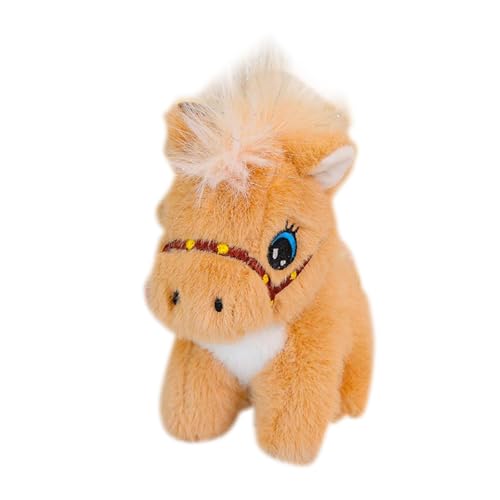 Folpus Plüsch Pferd Schlüsselbundgefüllte Pferde Geschenk Dekorative Weihnachtsfeier Gefälligkeiten, Stofftiere, Braun Folpus Plüsch Pferd Schlüsselbundgefüllte Pferde Geschenk Dekorative Weihnachtsfeier Gefälligkeiten, Stofftiere, Braun von Folpus