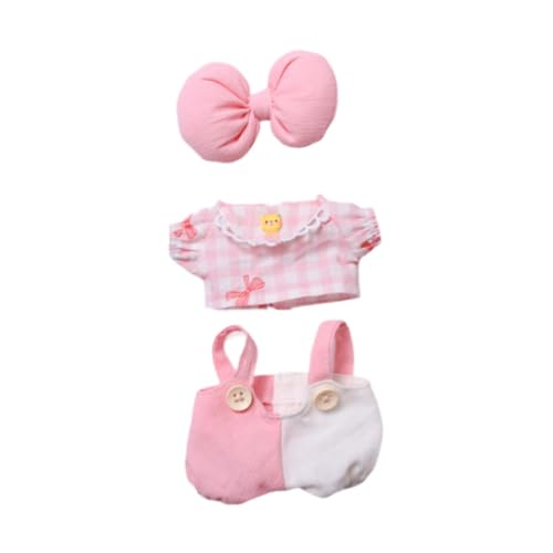 Folpus Plüsch-Puppenkleidung, Hosen-Set, Bequeme Foto-Requisiten, Alive, niedliche Anzieh-Schleifen-Dekor-Outfits, Mini-Kleidung, Geschenk für Mädchen, Rosa Set Folpus Plüsch-Puppenkleidung, Hosen-Set, Bequeme Foto-Requisiten, Alive, niedliche Anzieh-Schleifen-Dekor-Outfits, Mini-Kleidung, Geschenk für Mädchen, Rosa Set von Folpus