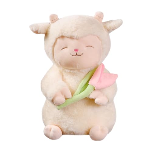 Folpus Plüschpuppe Auto Dekorative Begleitung Schlafspielzeug Plüsch Schaf Spielzeug für Kinder Jungen Mädchen Teenager Kinder Kreative Geschenke, 25cm Folpus Plüschpuppe Auto Dekorative Begleitung Schlafspielzeug Plüsch Schaf Spielzeug für Kinder Jungen Mädchen Teenager Kinder Kreative Geschenke, 25cm von Folpus