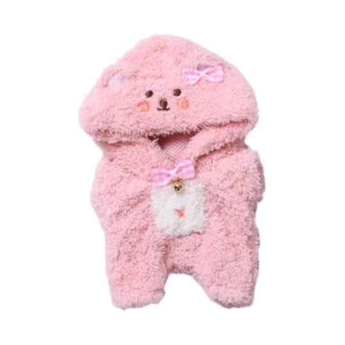 Folpus Plüschpuppenkleidung mit Schal, modisches Plüschpuppenzubehör, süße Puppenkleidung für 17-cm-Puppen, Rosa Folpus Plüschpuppenkleidung mit Schal, modisches Plüschpuppenzubehör, süße Puppenkleidung für 17-cm-Puppen, Rosa von Folpus