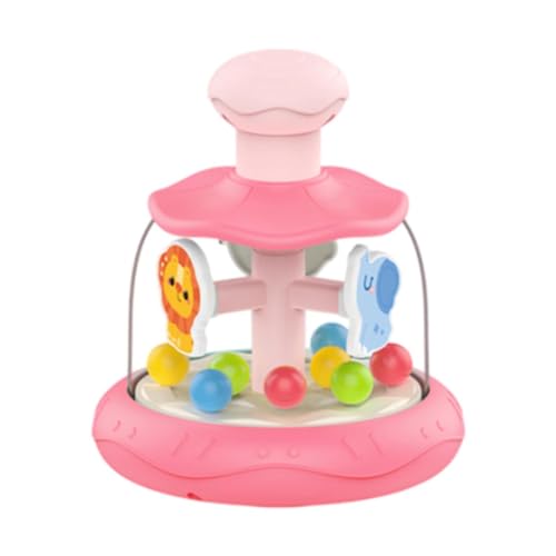 Folpus Press rotierendes Spielzeug Bildungsspielzeug Rotat Sensorisches Spielzeug Learning Toy Interaktives Spielzeug für 6 Monate+ Geburtstagsgeschenke, Rosa von Folpus