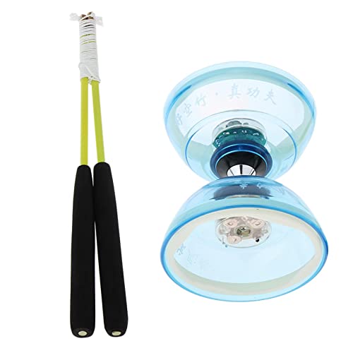 Folpus Professionelles 3 Lager Diabolo mit Stöcken Und Schnur, LED Gummiballspielzeug, Koordinationsspielzeug für Kinder Und Jugendliche, 5 Farben Zur Folpus Professionelles 3 Lager Diabolo mit Stöcken Und Schnur, LED Gummiballspielzeug, Koordinationsspielzeug für Kinder Und Jugendliche, 5 Farben Zur von Folpus