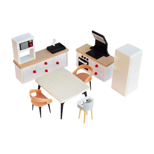 Folpus Puppenhaus-Möbelset, Puppenhaus-Dekoration, Lebensszenen-Requisiten, DIY-Miniaturmöbel, Spielzeug, Rollenspiel-Spielzeug für Kleinkinder ab 3 Jahren, Weißer Kühlschrank Folpus Puppenhaus-Möbelset, Puppenhaus-Dekoration, Lebensszenen-Requisiten, DIY-Miniaturmöbel, Spielzeug, Rollenspiel-Spielzeug für Kleinkinder ab 3 Jahren, Weißer Kühlschrank von Folpus