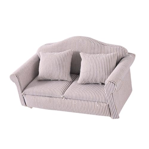 Folpus Puppenhaus Sofa Maßstab 1:12 Realistische Klassische Künstliche Leben Szene Modell Puppenhaus Dekor, Style B Folpus Puppenhaus Sofa Maßstab 1:12 Realistische Klassische Künstliche Leben Szene Modell Puppenhaus Dekor, Style B von Folpus
