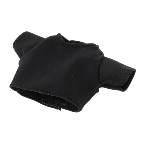 Folpus Puppenkleidung 1:6 T-Shirt, Kurze, Enge Oberteile, 5,1 cm Länge, Cosplay-Outfit, Soldatenkleidung für 12-Zoll-Actionfigur, Schwarz Folpus Puppenkleidung 1:6 T-Shirt, Kurze, Enge Oberteile, 5,1 cm Länge, Cosplay-Outfit, Soldatenkleidung für 12-Zoll-Actionfigur, Schwarz von Folpus