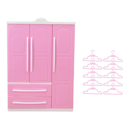 Folpus Puppenschrank Valentinstagsgeschenke Schöne dekorative Puppenmöbel mit Kleiderbügel, Style A Folpus Puppenschrank Valentinstagsgeschenke Schöne dekorative Puppenmöbel mit Kleiderbügel, Style A von Folpus
