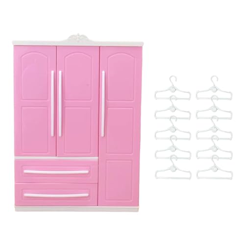 Folpus Puppenschrank Valentinstagsgeschenke Schöne dekorative Puppenmöbel mit Kleiderbügel, Style C Folpus Puppenschrank Valentinstagsgeschenke Schöne dekorative Puppenmöbel mit Kleiderbügel, Style C von Folpus
