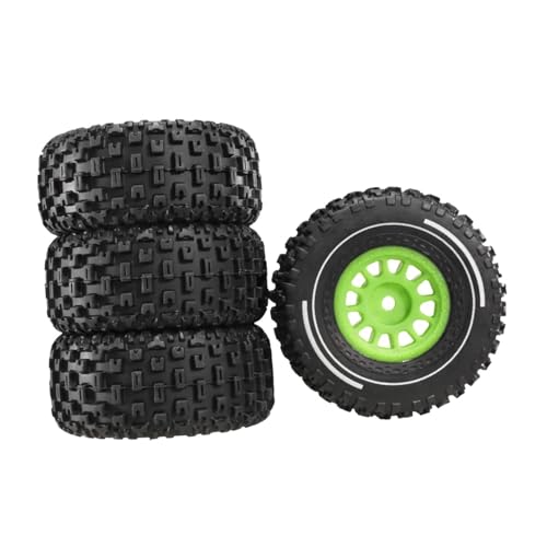 Folpus RC Auto Reifen Rad 4X Professionelle Zubehör mit 12mm Hex 65mm LKW Reifen Set, GrÜn Folpus RC Auto Reifen Rad 4X Professionelle Zubehör mit 12mm Hex 65mm LKW Reifen Set, GrÜn von Folpus