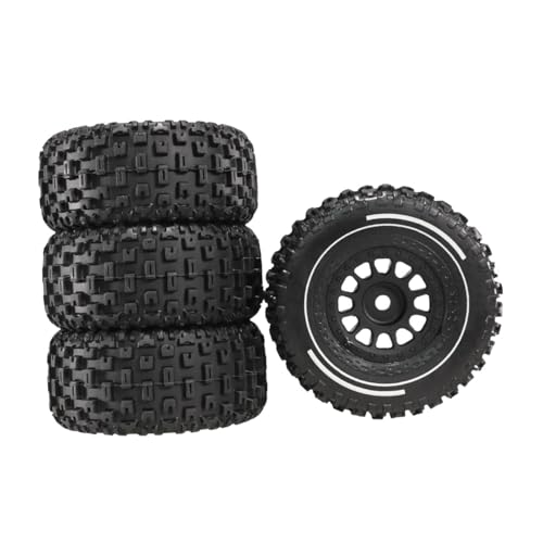 Folpus RC Auto Reifen Rad 4X Professionelle Zubehör mit 12mm Hex 65mm LKW Reifen Set, Schwarz Folpus RC Auto Reifen Rad 4X Professionelle Zubehör mit 12mm Hex 65mm LKW Reifen Set, Schwarz von Folpus