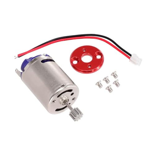 Folpus RC-Automotor 27000 U/min mit 10T-Getriebe mit Halter, gebürstet 370 für 1/16 C24 C34 1/12 MN78 MN99S Modifikation DIY RC Crawler, Rote Basis von Folpus