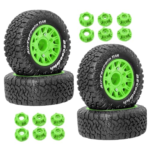 Folpus RC-Rad und Reifen, 4 Ersatz-DIY-Ersatzteile, einfache Installation, Modell, DIY-Ersatzteil, professionelles Zubehör für 1/10 727, GrÜn Folpus RC-Rad und Reifen, 4 Ersatz-DIY-Ersatzteile, einfache Installation, Modell, DIY-Ersatzteil, professionelles Zubehör für 1/10 727, GrÜn von Folpus