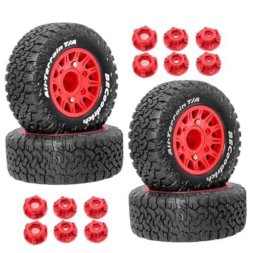 Folpus RC-Rad und Reifen, 4 Ersatz-DIY-Ersatzteile, einfache Installation, Modell, DIY-Ersatzteil, professionelles Zubehör für 1/10 727, Rot Folpus RC-Rad und Reifen, 4 Ersatz-DIY-Ersatzteile, einfache Installation, Modell, DIY-Ersatzteil, professionelles Zubehör für 1/10 727, Rot von Folpus