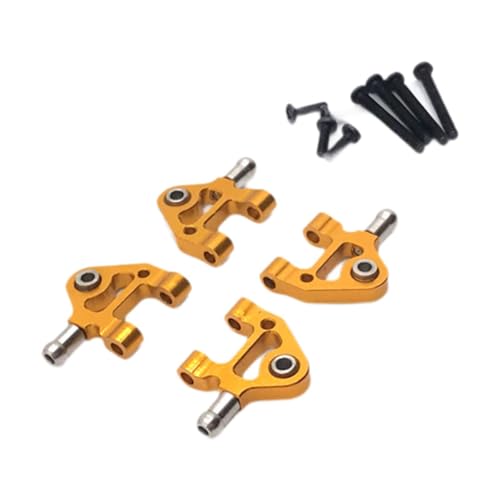 Folpus RC-Upgrade für den hinteren unteren Schwingarm im Maßstab 1/28, fest, robuste Ersatzteile aus Metall, hinterer unterer Querlenker für K999, P929 K989, Gold von Folpus