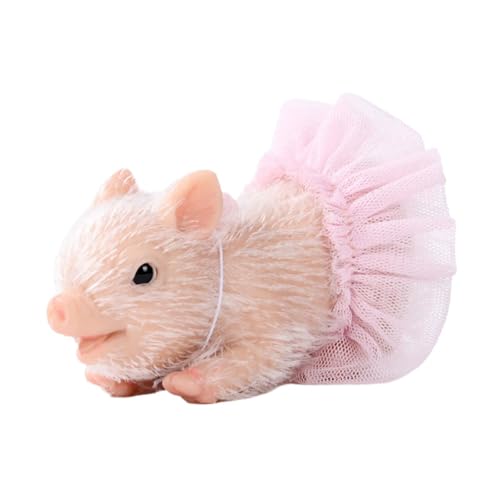 Folpus Reborn Piggy Puppe Ferkel Lebensechte Lustige Weiche Mini Puppe Mini Piggy Niedliche Tier Schwein Puppe für Geburtstag Geschenk von Folpus