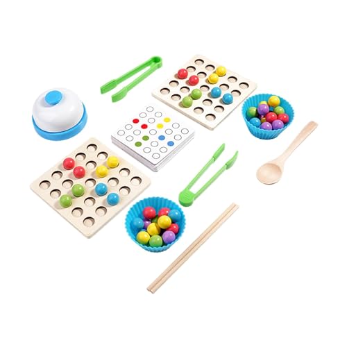 Folpus Regenbogen Perlen Brettspiel Pädagogisches Spielzeug Baby Passende Zählfarbe Spiel für Vorschule von Folpus