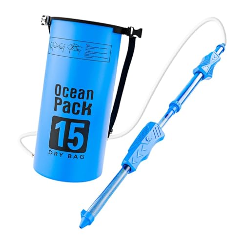 Folpus Rucksack Wasser Soaker Spielzeug ziehen EIN verstellbares Schultergurt aus, der Hochdruckparty begünstigt 15 l großer Kapazität für Jungen Mädchen, Blau Folpus Rucksack Wasser Soaker Spielzeug ziehen EIN verstellbares Schultergurt aus, der Hochdruckparty begünstigt 15 l großer Kapazität für Jungen Mädchen, Blau von Folpus