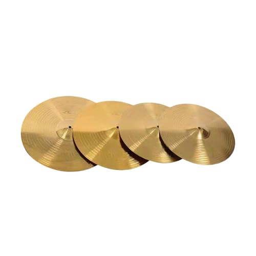 Folpus Schlagzeugbecken Übungsbecken Klang Klarer Anfänger Schlagzeuger Musikinstrument Zubehör Hi-Hat-Becken für Aufnahmen, 14inch 16inch 18inch Folpus Schlagzeugbecken Übungsbecken Klang Klarer Anfänger Schlagzeuger Musikinstrument Zubehör Hi-Hat-Becken für Aufnahmen, 14inch 16inch 18inch von Folpus