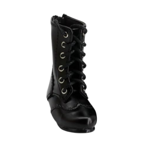 Folpus Schnürstiefel für 1/4 Actionfiguren, Dicker Absatz, 12-Zoll-Puppenstiefel mit niedrigem Absatz, tragbare weibliche Körperstiefel, Puppenschuhe mit, Schwarz Folpus Schnürstiefel für 1/4 Actionfiguren, Dicker Absatz, 12-Zoll-Puppenstiefel mit niedrigem Absatz, tragbare weibliche Körperstiefel, Puppenschuhe mit, Schwarz von Folpus