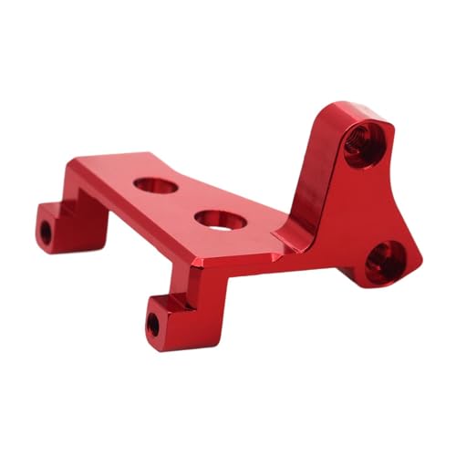 Folpus Servo Mount Getriebe Schachtel Differlieren RC-Auto Reparatur robuster Ersatz Augard für -4 Metall RC Lenkung Servohalterung, Rot von Folpus