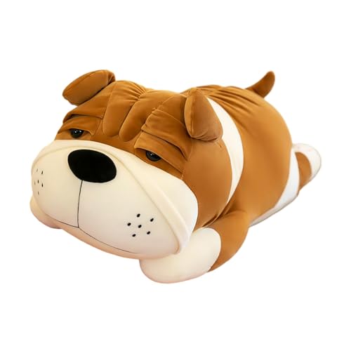 Folpus Shar Pei Hund Stofftier Welpe Plüschtier Simulation Hundekissen Hund Plüschpuppe für Partybevorzugung Couch Auto Wohnzimmer Dekor, Gelb von Folpus
