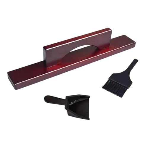 Folpus Shuffleboard Sweep Shuffleboard-Bürste, kompakter Shuffleboard-Reiniger, Shuffleboard-Zubehör, Shuffleboard-Tischbürste aus Holz, Dunkelrot Folpus Shuffleboard Sweep Shuffleboard-Bürste, kompakter Shuffleboard-Reiniger, Shuffleboard-Zubehör, Shuffleboard-Tischbürste aus Holz, Dunkelrot von Folpus