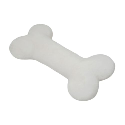Folpus Simulieren Knochenform Plüschspielzeug Weiche Plüschpuppe, Weiß 35cm von Folpus