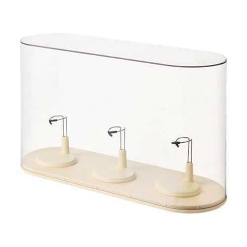Folpus Vitrine für Puppen, Schaukasten, Stützrahmen, Aufbewahrungsbox, Schutzhülle für 5,91 Zoll 6,69 Zoll Puppenspielzeug, Sammlerstücke, Creme Folpus Vitrine für Puppen, Schaukasten, Stützrahmen, Aufbewahrungsbox, Schutzhülle für 5,91 Zoll 6,69 Zoll Puppenspielzeug, Sammlerstücke, Creme von Folpus