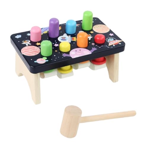 Folpus Whack EIN Maulwurfsspiel Powering Toy Cartoon mit Mallet Hand Eye Coordination Arm Strength Tread Interactive Toy Tischspiel von Folpus