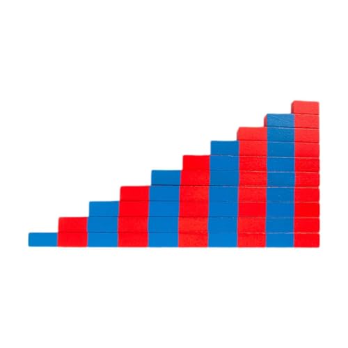 Folpus Zahlenstäbe, Mathe-Zahlenstäbe, Vorschul-Holzkinder, Mathematik-Lernhilfe, Frühlernblöcke für Jungen, Mädchen, Rotblau Folpus Zahlenstäbe, Mathe-Zahlenstäbe, Vorschul-Holzkinder, Mathematik-Lernhilfe, Frühlernblöcke für Jungen, Mädchen, Rotblau von Folpus