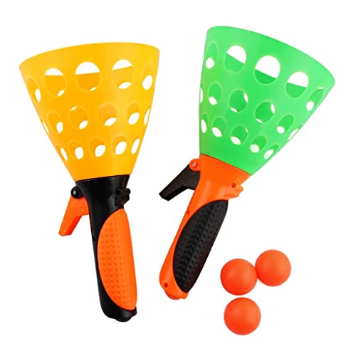 Folpus and The Ball Game Set (2 Launcher Baskets and) Outdoor Beach Game for Kids Boys Girls von Folpus