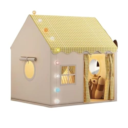 Spielzelte 120x105x128cm Kind Kleine Haus Klapp Spielzelt Spielen Nicht Enthalten Licht Ball(Yellow ONLY Tent) von FonHNDG