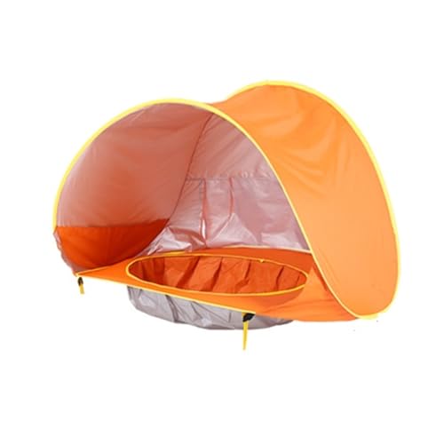 Spielzelte Baby Strand Zelt Tragbare Schatten Pool Shelter Outdoor Kind Spielen Haus(Orange) von FonHNDG