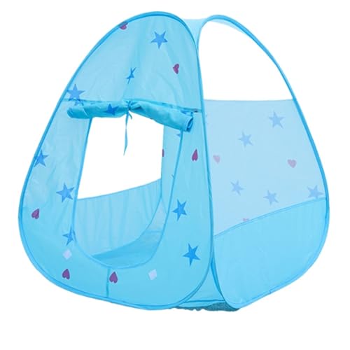 Spielzelte Kinder Indoor Zelt Junge Mädchen Kleine Haus Klapp Zimmer Spielen Zu Hause(Blue) von FonHNDG