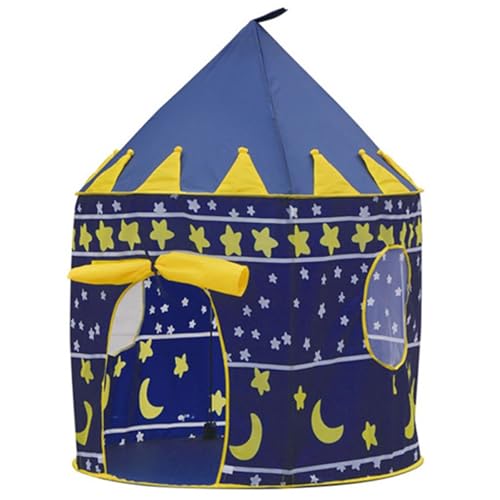 Spielzelte Kinder-Spielzelt for drinnen und draußen, tragbar, for Jungen Mädchen, einfach aufzubauendes Spielhaus(Blue) von FonHNDG