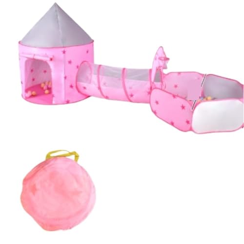 Spielzelte Kinder Zelt Haus Spielzeug Ball Tragbare Abnehmbare Indoor Outdoor Spielhaus Dekor(Pink) von FonHNDG