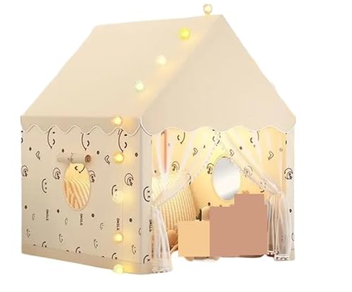Spielzelte Kinderspielhauszelte Indoor Outdoor Klappspielzelt Dekor for Kinder(Beige) von FonHNDG