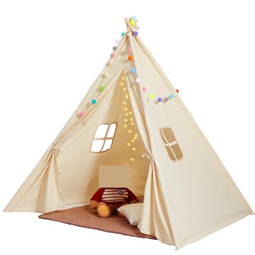 Spielzelte Kinderspielzelt, Tipi-Zelt for Kinder mit Fenstern for drinnen und draußen, Kleinkindzelt Spielzelte Kinderspielzelt, Tipi-Zelt for Kinder mit Fenstern for drinnen und draußen, Kleinkindzelt von FonHNDG